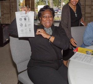 Wellness ministry leader Gwen Robinson during training for CW’s weight loss project STAR.